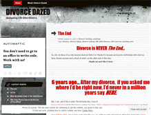 Tablet Screenshot of divorcedazed.wordpress.com