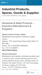 Mobile Screenshot of industrialproductsspares.wordpress.com