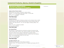 Tablet Screenshot of industrialproductsspares.wordpress.com