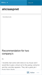 Mobile Screenshot of aliciaaspnet.wordpress.com