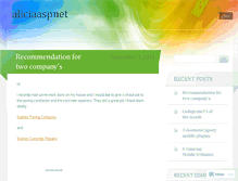 Tablet Screenshot of aliciaaspnet.wordpress.com