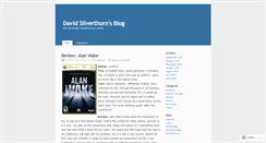 Desktop Screenshot of davidsilverthorn.wordpress.com