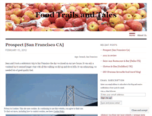 Tablet Screenshot of foodtrailsandtales.wordpress.com