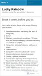 Mobile Screenshot of luckyrainbow.wordpress.com