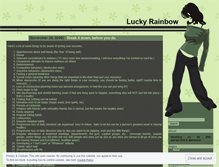 Tablet Screenshot of luckyrainbow.wordpress.com