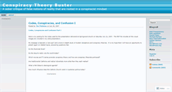 Desktop Screenshot of conspiracytheorybuster.wordpress.com