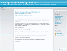 Tablet Screenshot of conspiracytheorybuster.wordpress.com