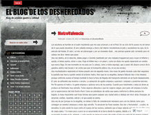 Tablet Screenshot of desheredados.wordpress.com