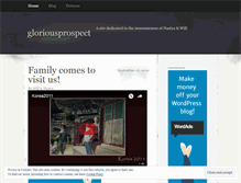 Tablet Screenshot of gloriousprospect.wordpress.com