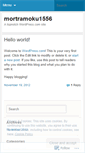 Mobile Screenshot of mortramoku1556.wordpress.com