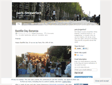 Tablet Screenshot of parisimperfect.wordpress.com