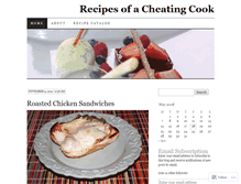 Tablet Screenshot of cheatingcook.wordpress.com