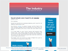 Tablet Screenshot of industryknowledge.wordpress.com