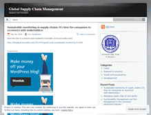 Tablet Screenshot of globalscmanagement.wordpress.com