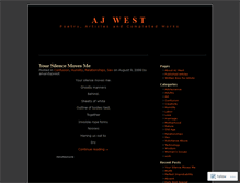 Tablet Screenshot of amandajwest.wordpress.com