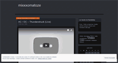 Desktop Screenshot of mixxxomatoze.wordpress.com