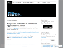 Tablet Screenshot of filterapps.wordpress.com