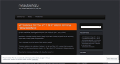 Desktop Screenshot of mitsubishi2u.wordpress.com