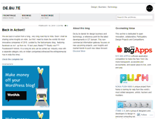 Tablet Screenshot of debute.wordpress.com