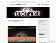 Tablet Screenshot of inthegloamingpodcasts.wordpress.com