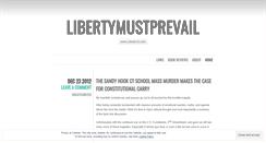 Desktop Screenshot of libertymustprevail.wordpress.com