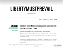 Tablet Screenshot of libertymustprevail.wordpress.com
