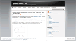 Desktop Screenshot of jmanton.wordpress.com