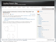 Tablet Screenshot of jmanton.wordpress.com