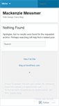 Mobile Screenshot of mackenziemessmer.wordpress.com