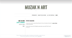 Desktop Screenshot of muzaknart.wordpress.com