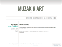 Tablet Screenshot of muzaknart.wordpress.com