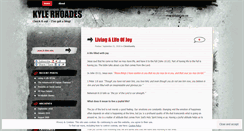 Desktop Screenshot of kylerhoades.wordpress.com