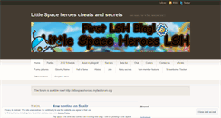 Desktop Screenshot of littlespaceheroeslsh.wordpress.com