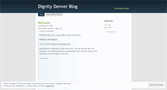 Desktop Screenshot of dignitydenver.wordpress.com