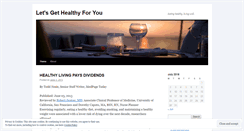 Desktop Screenshot of letsgethealthy4you.wordpress.com