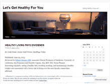 Tablet Screenshot of letsgethealthy4you.wordpress.com