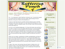 Tablet Screenshot of buttercuppunch.wordpress.com