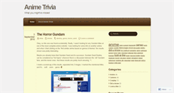 Desktop Screenshot of animetrivia.wordpress.com