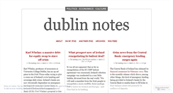 Desktop Screenshot of dublinnotes.wordpress.com