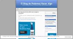 Desktop Screenshot of podemoshaceralgo.wordpress.com