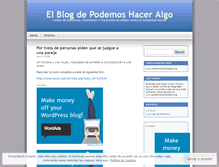 Tablet Screenshot of podemoshaceralgo.wordpress.com