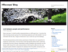 Tablet Screenshot of hrscoops.wordpress.com