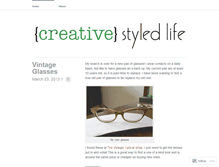 Tablet Screenshot of creativestyledlife.wordpress.com