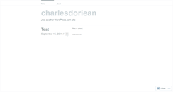 Desktop Screenshot of charlesdoriean.wordpress.com