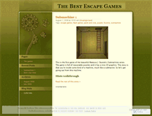 Tablet Screenshot of escapeflashgames.wordpress.com