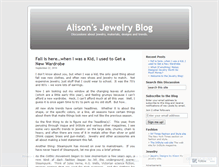 Tablet Screenshot of jewelrydesignsbyalison.wordpress.com
