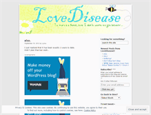 Tablet Screenshot of lovedisease09.wordpress.com