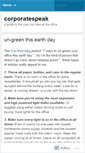 Mobile Screenshot of corporatespeak.wordpress.com