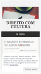 Mobile Screenshot of direitocomcultura.wordpress.com