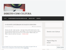 Tablet Screenshot of direitocomcultura.wordpress.com